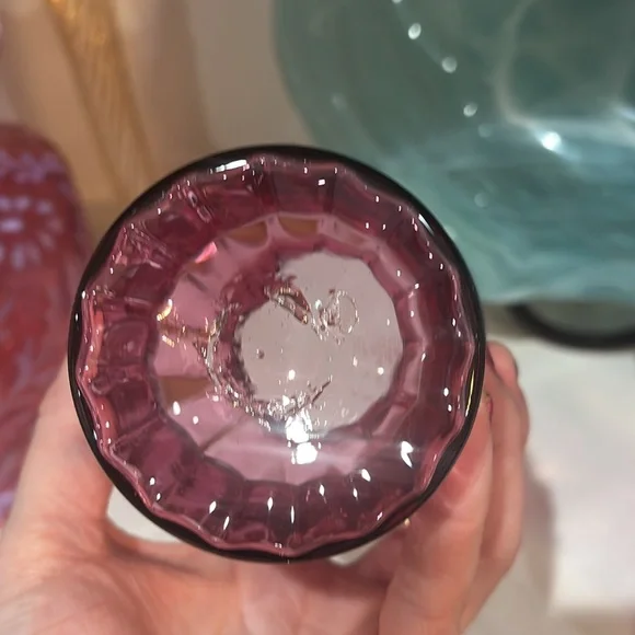 Set of vintage art glass